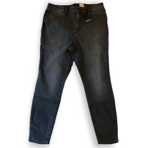 Simply Vera Vera Wang Stretch High-Waisted Skinny Jeans Grey Women's Size 16 NEW